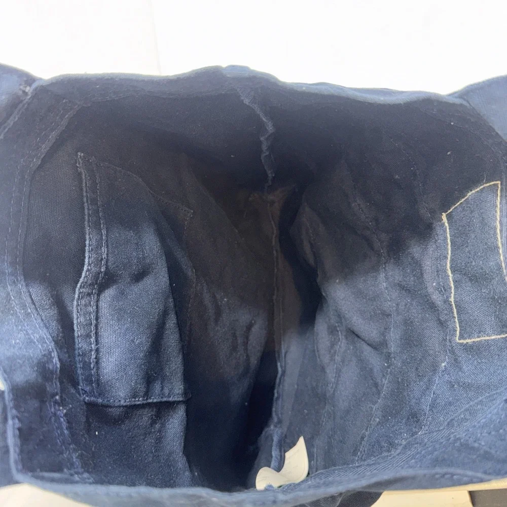 Vintage Y2K Hollister California Navy Blue Skirt Book Canvas Seagull Tote Bag - Picture 3 of 15